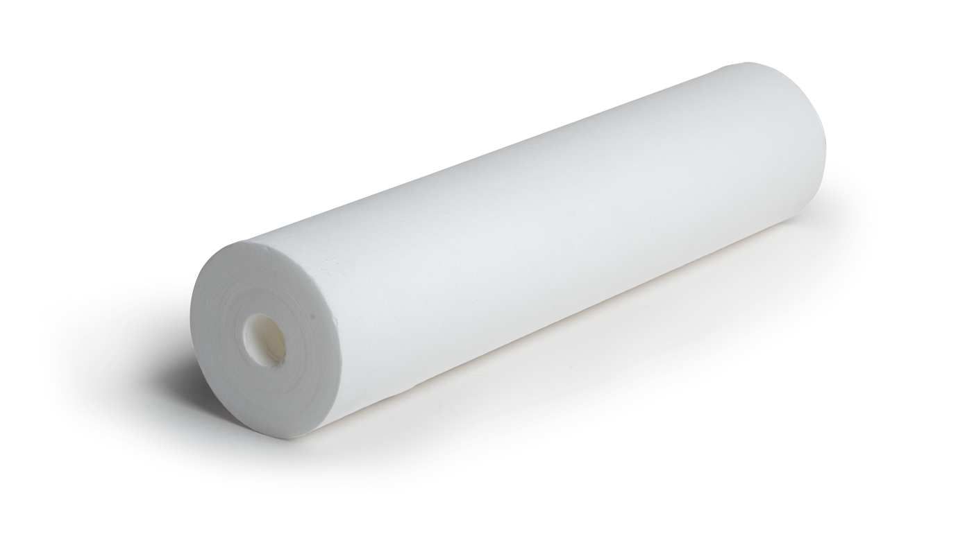 Polypropylene melt-blown filters with gradient density structure